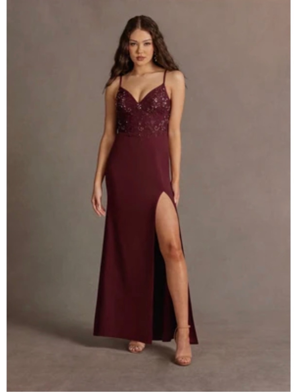 Azazie Amber Wine Keyhole